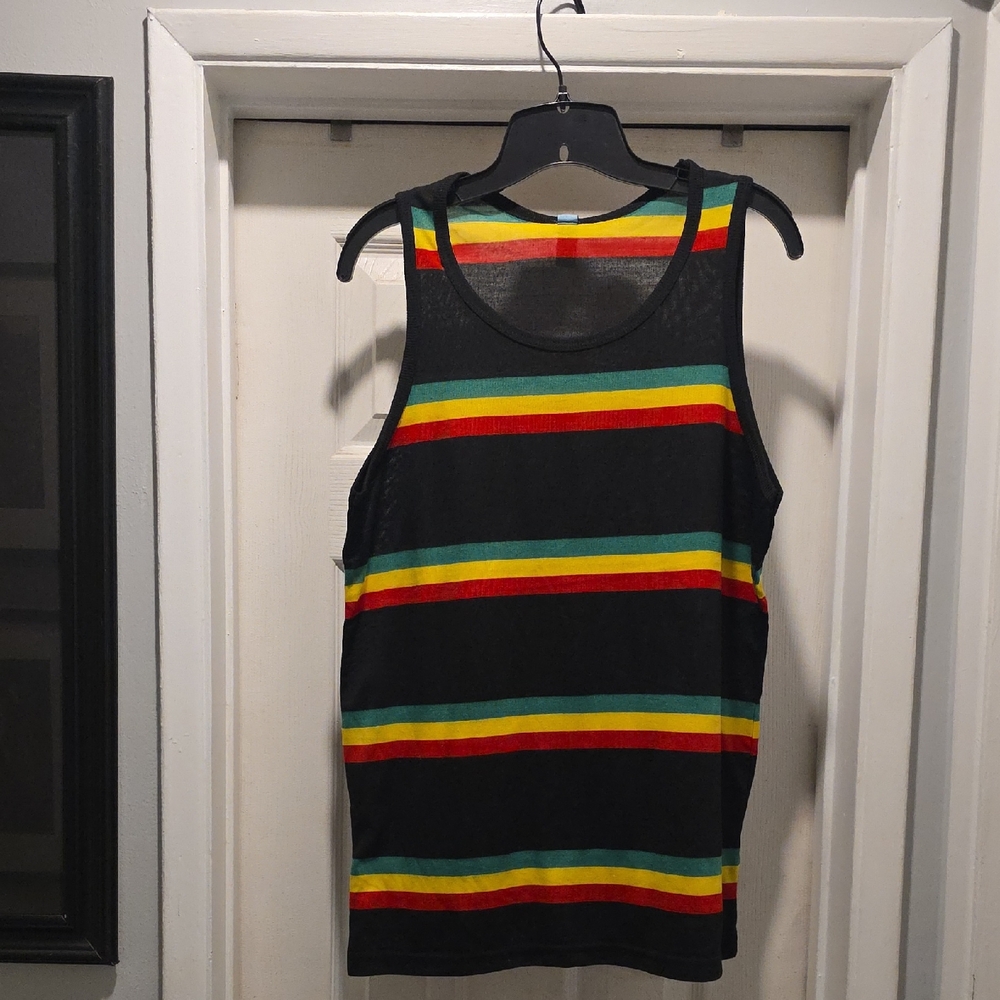 Striped Black Tank Top